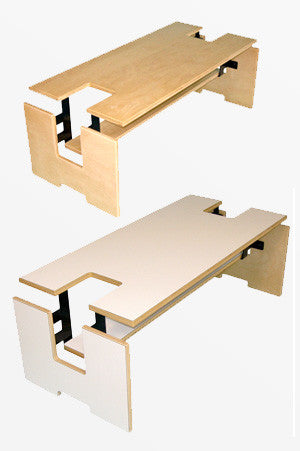 Exploded Coffee Table w/Shelf - Slice Furniture