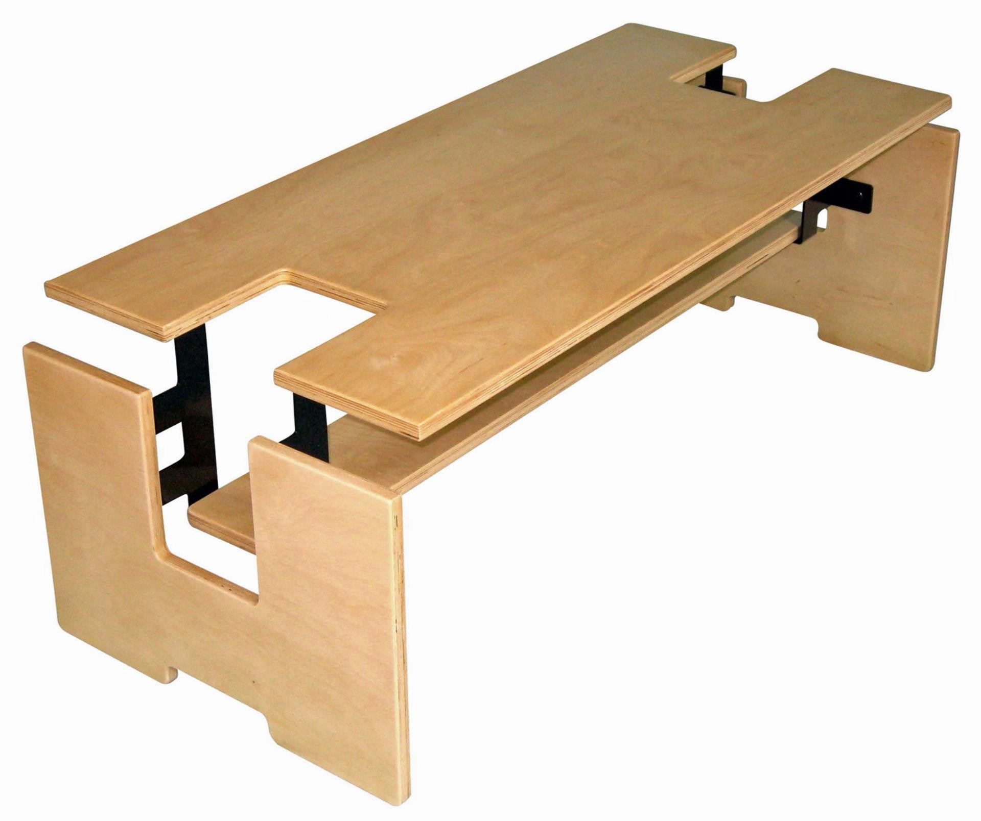 Exploded Coffee Table w/Shelf - Slice Furniture