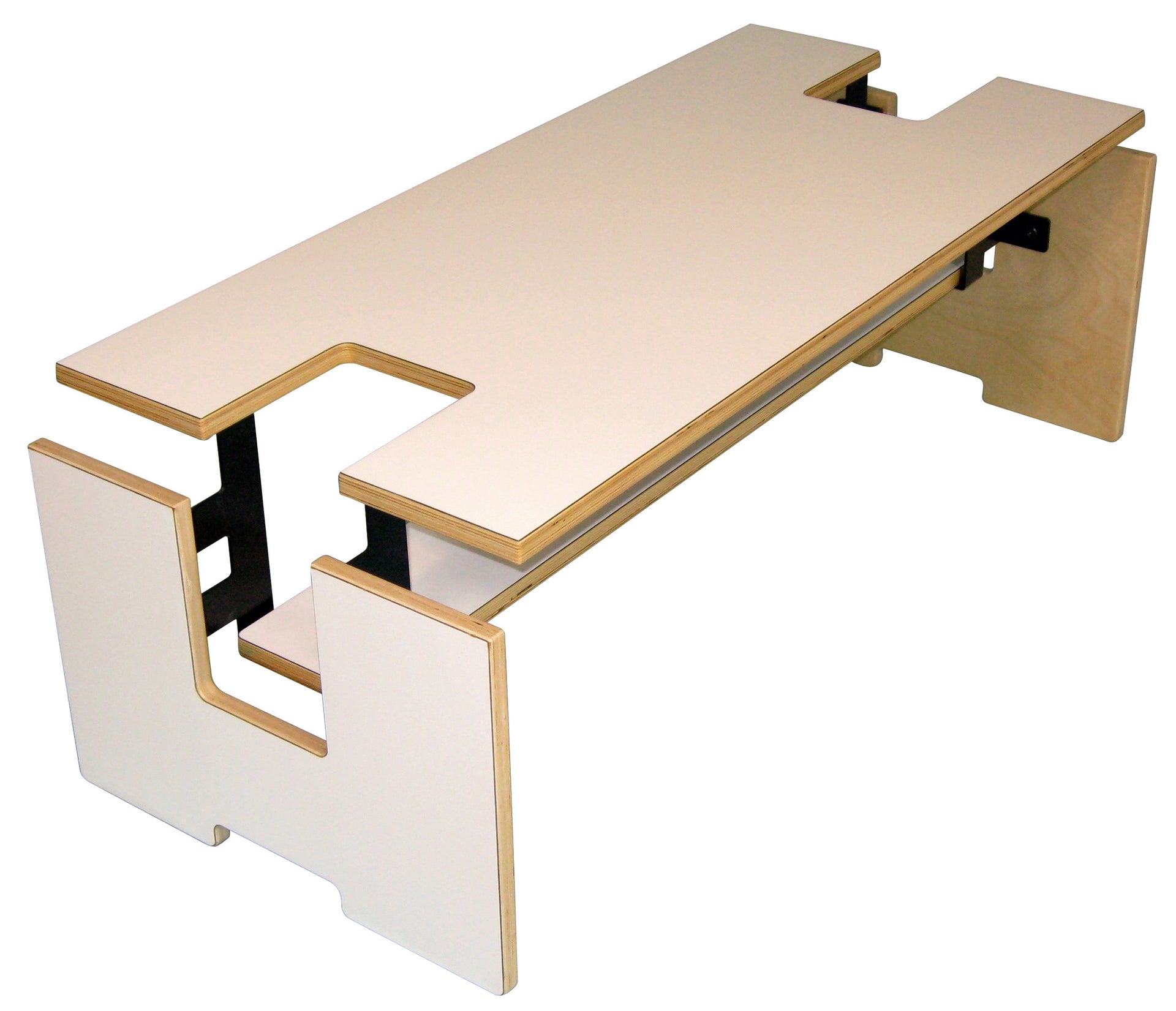 Exploded Coffee Table w/Shelf - Slice Furniture